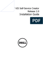 VIS Self-Service Creator Installation Guide