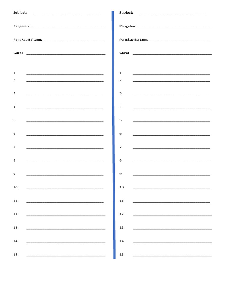 Answer Sheet | PDF