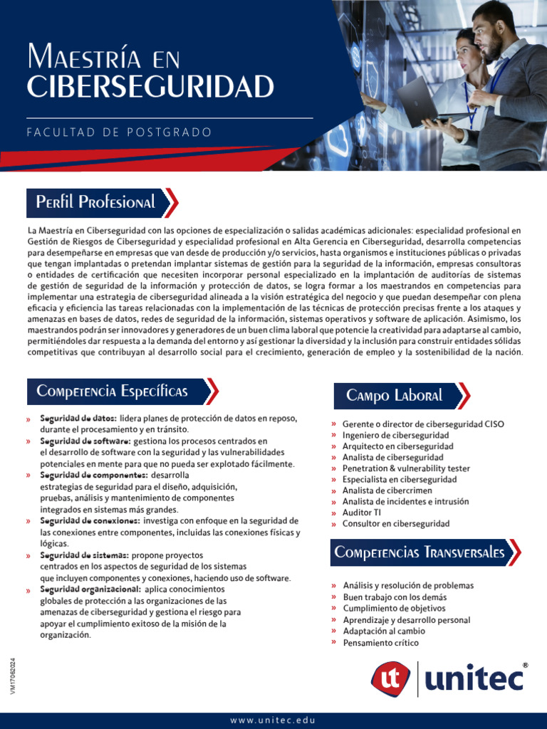 Maestria Ciberseguridad 1059 Semipresencial Pdf La Seguridad