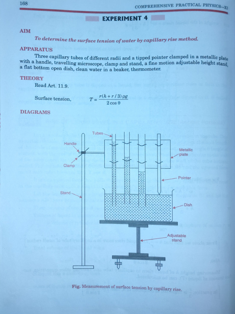 Surfacetension of Water | PDF | Surface Tension | Physical Chemistry