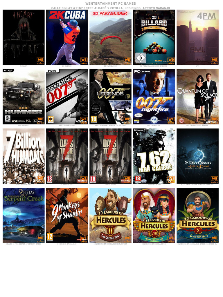 PC Game Titles and Trainers List | PDF