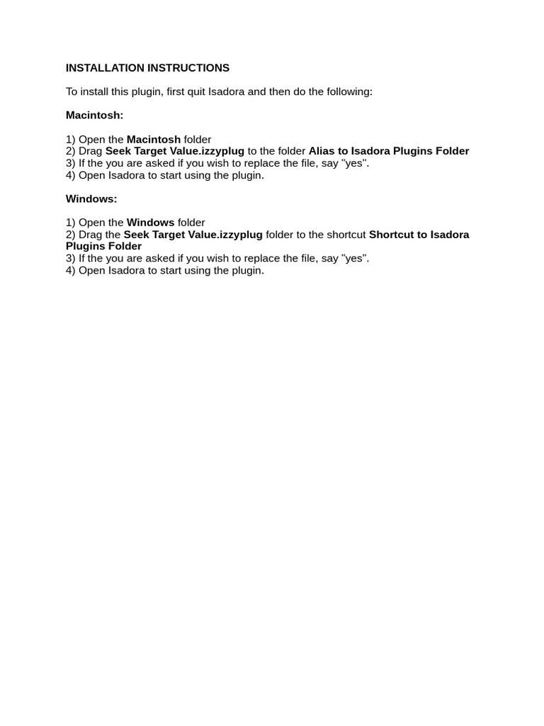 READ ME - Installation Instructions | PDF