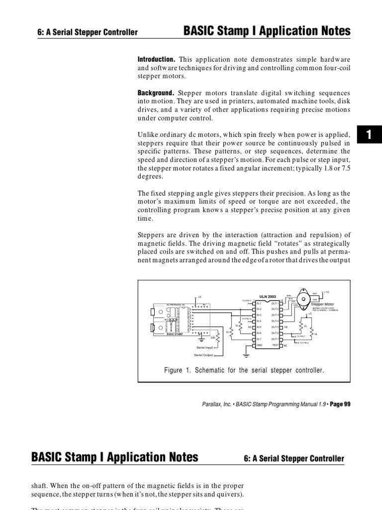 Serial Stepper Motor Control Guide | PDF