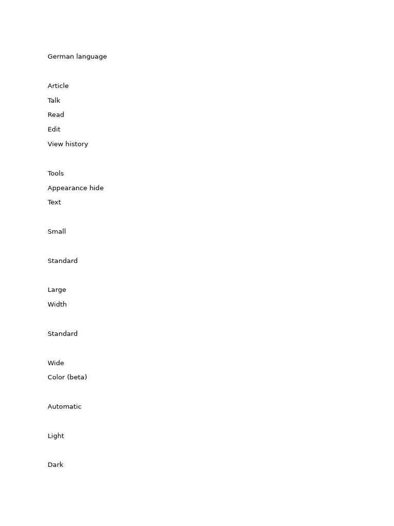 German Language Overview | PDF | German Language | English Language