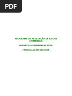 Programa de Prevenção de Riscos Ambient a Is - Novartis(2000)