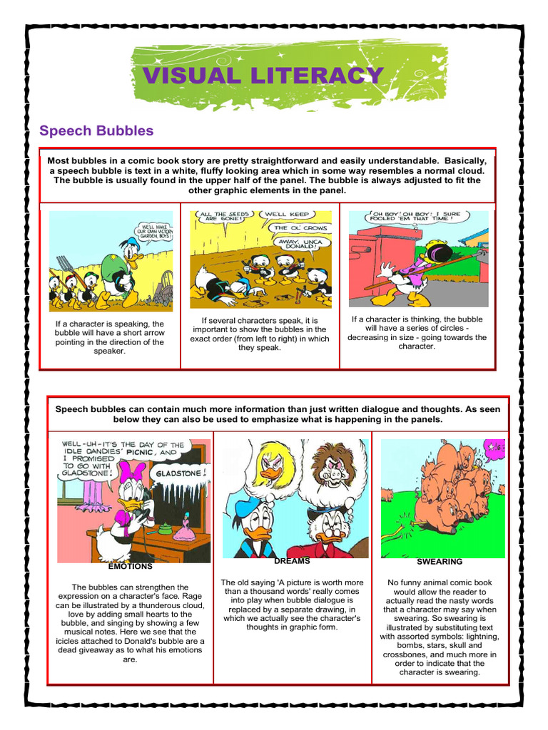Comic Speech Bubble Guide | PDF | Satire | Cartoon