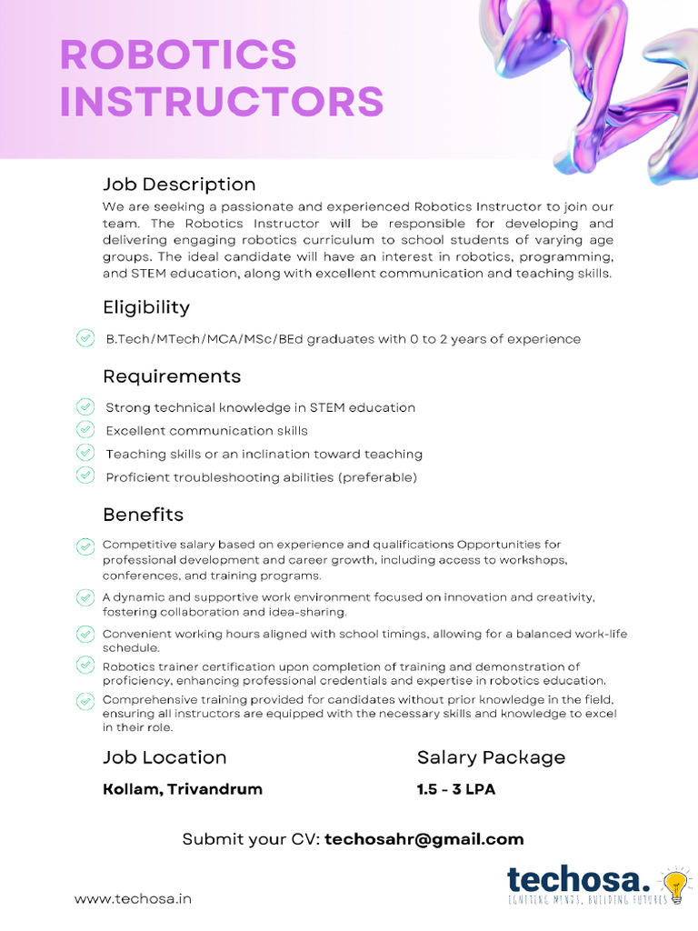 Careers@Techosa 2024 | PDF
