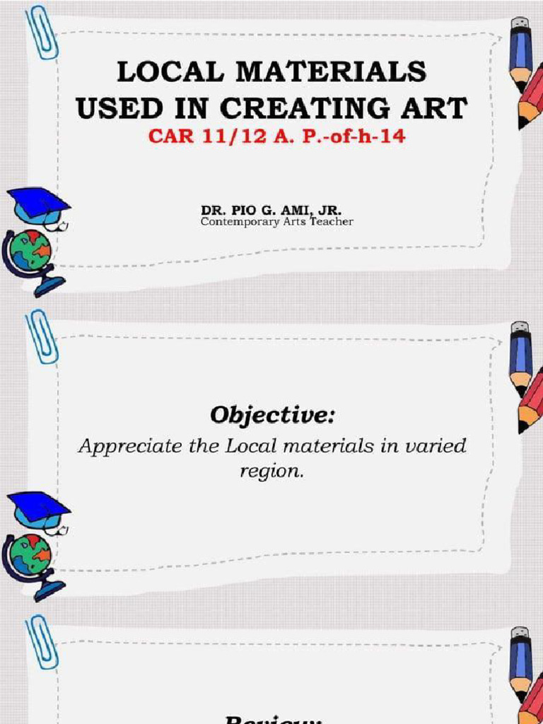 Local Materials Used in Creating Art Part 2 | PDF
