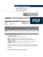 Job Descriptions - Blank Template - Acad Prof