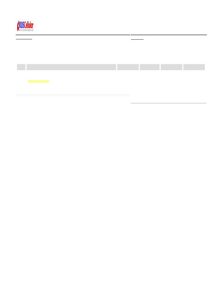 Nota Penjualan HP Samsung A06 KUS Cellular | PDF