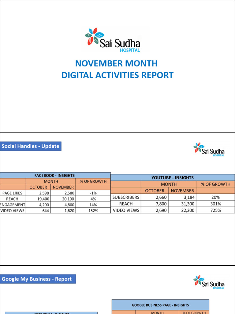 November Digital Activities Report | PDF