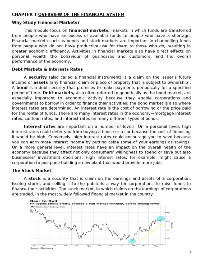 Module FINANCIAL MARKETS CHAPT 1 | PDF | Securities (Finance) | Stocks