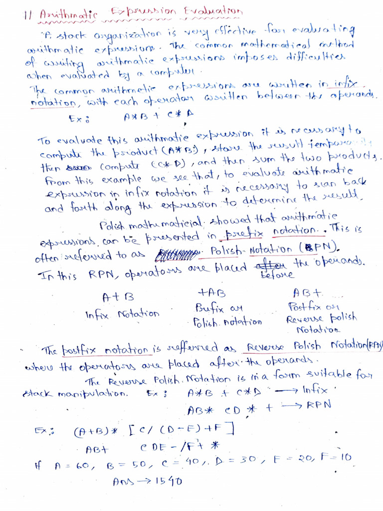 Reverse Polish Notation Explained | PDF | Notation | Mathematical Notation