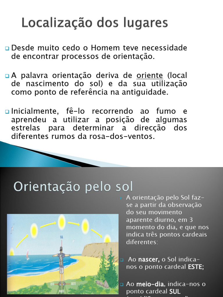 Métodos de Orientação e Localização | PDF | Navegação | Cartografia