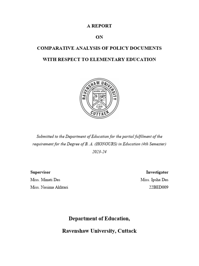 Comparative Analysis of Education Policies | PDF | Educational ...