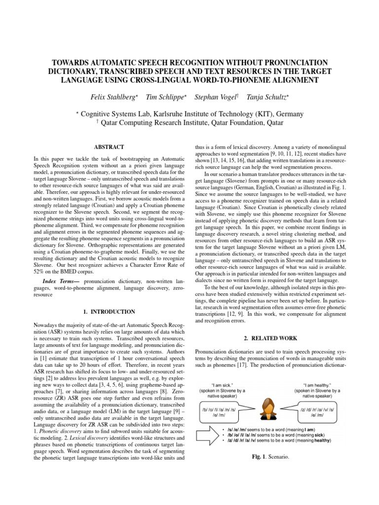 Phonetic Balance in Slovene ASR System | PDF | Speech Recognition | Phoneme
