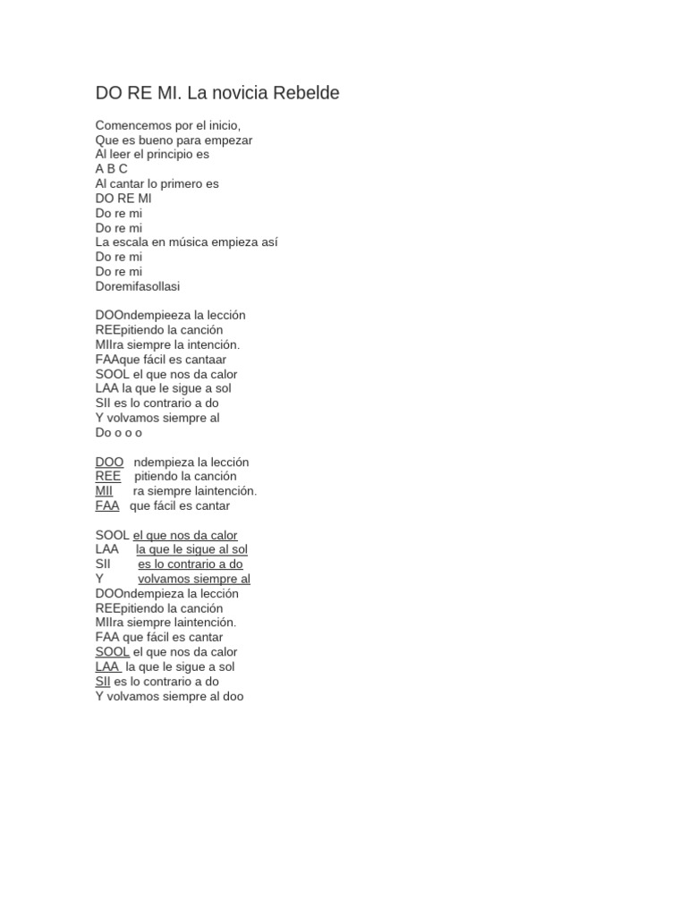 Do Re Mi | PDF | Artes del Lenguaje y Comunicación | Arte