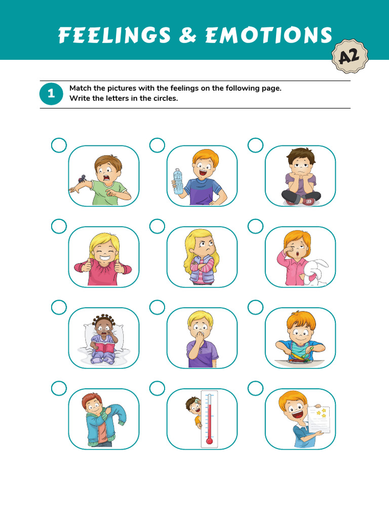 Grade 1 Feelings & Emotions Worksheet | PDF | General Fiction