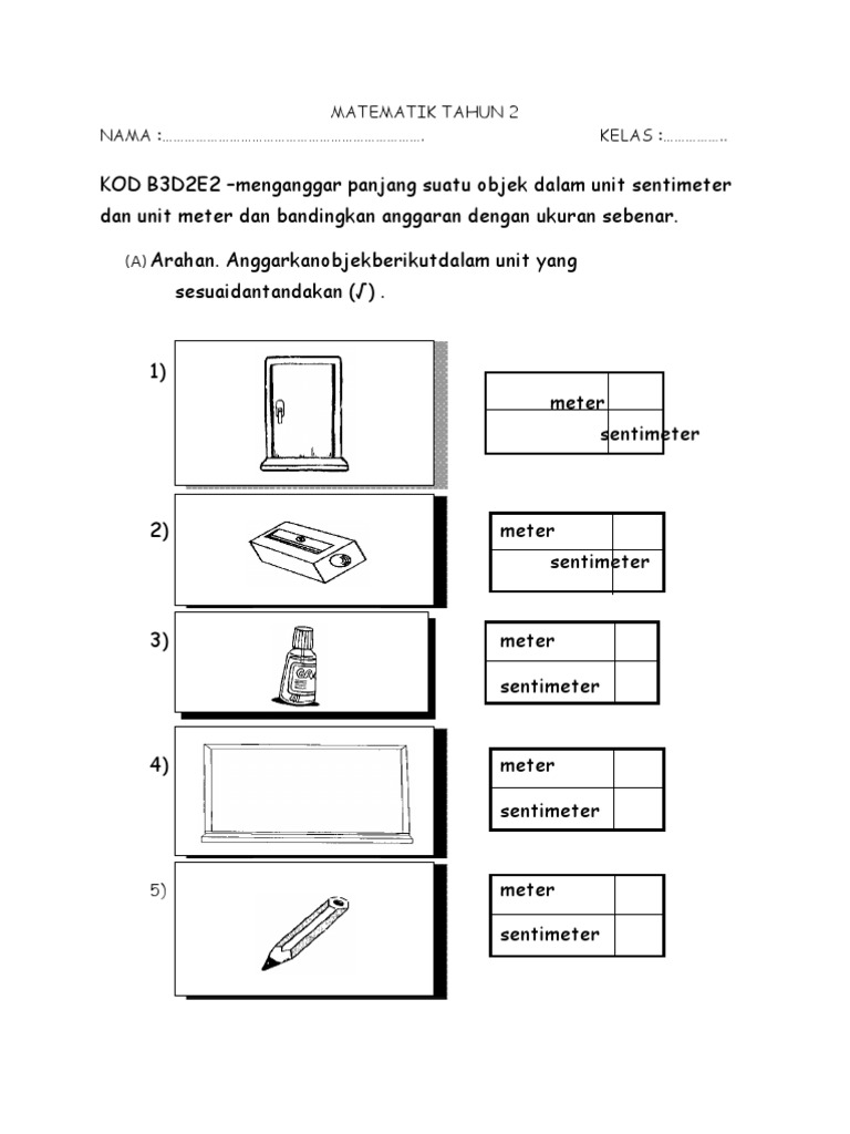 Modul Pn P Matematik Sukatan Dan Geometri Thn2