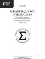 Por Que Sou Integralista - Livro