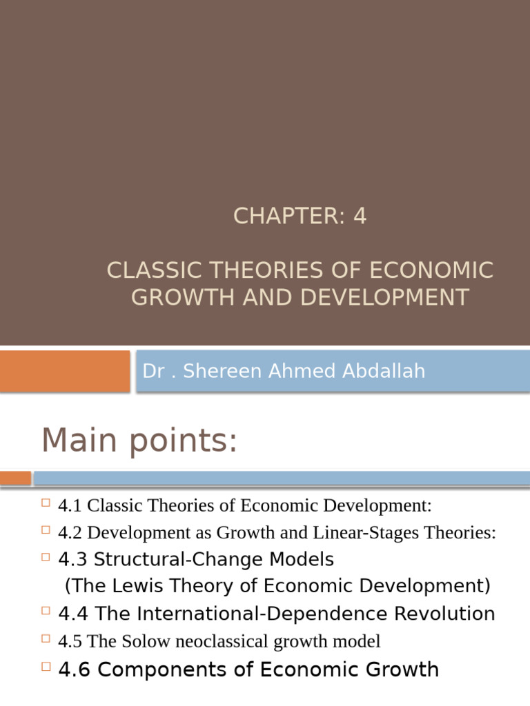 Classic Economic Growth Theories Explained | PDF | Labour Economics ...