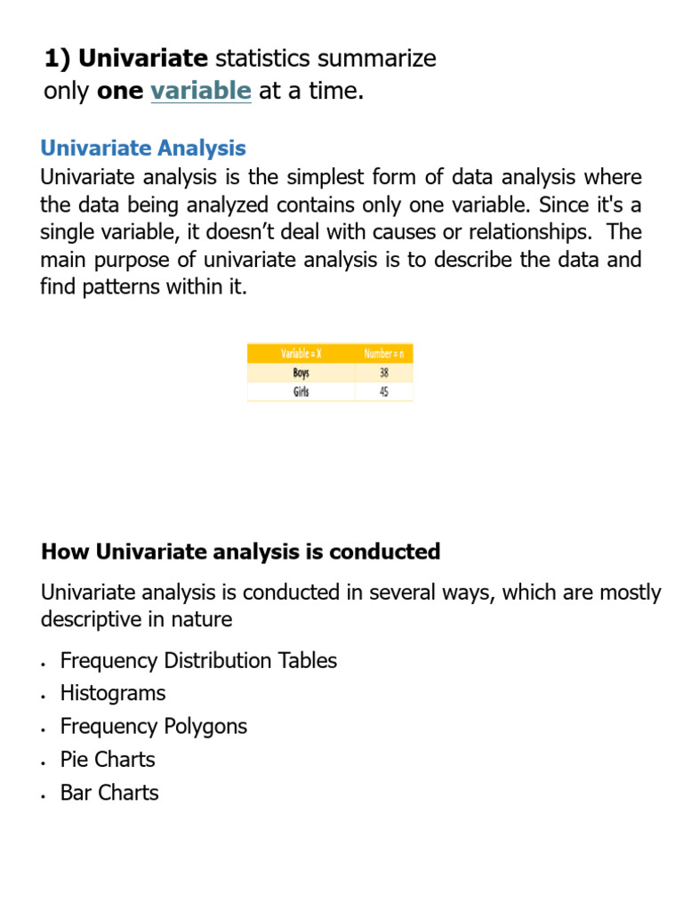Types of Statistical Analysis Explained | PDF | Regression Analysis ...