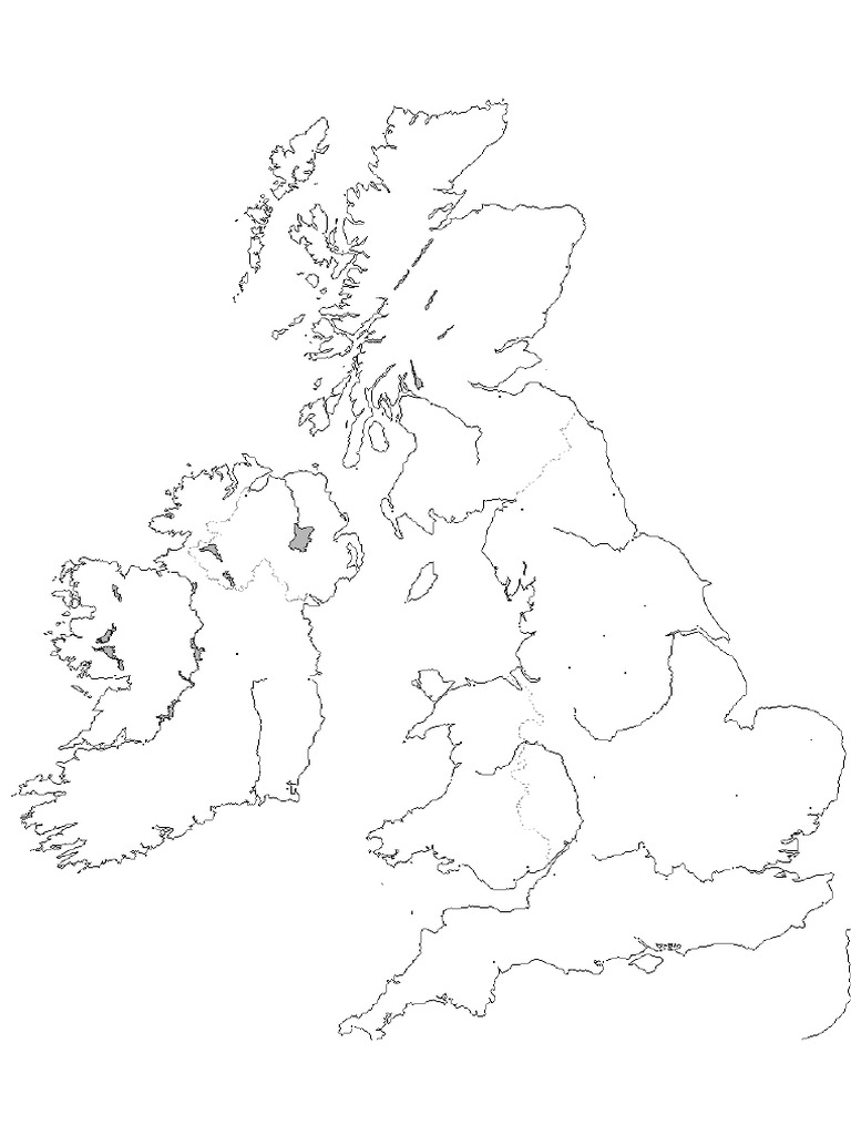British Isles Geography TEST MAP - Kopia | PDF