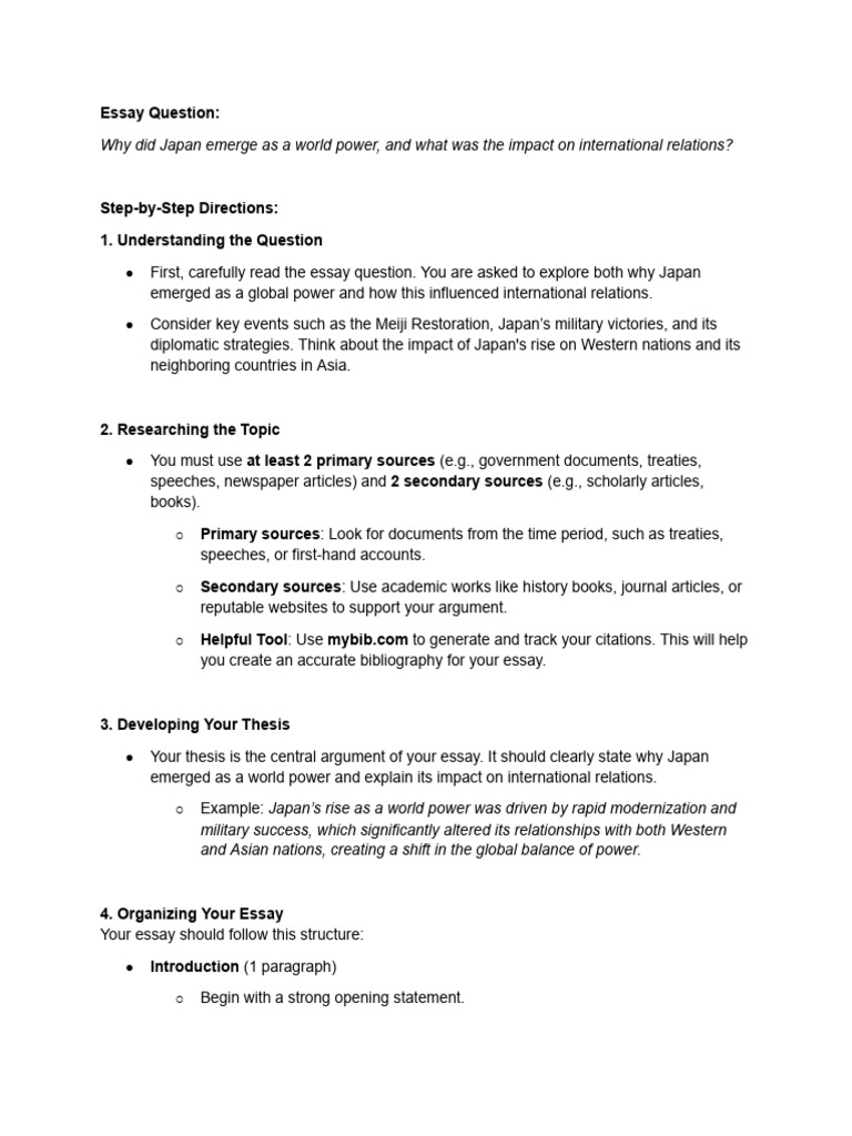 Japan Essay Instructions PDF | PDF | Essays | Plagiarism