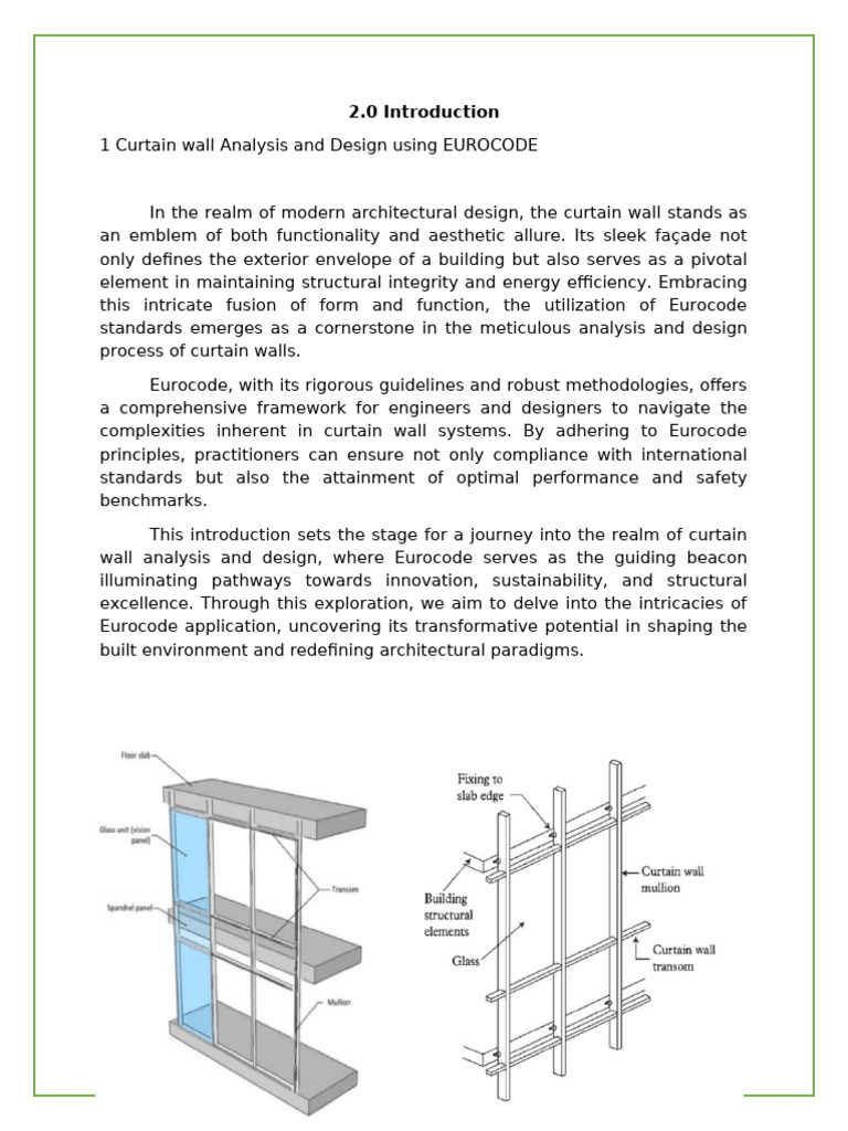 curtain wall | PDF | Young's Modulus | Strength Of Materials