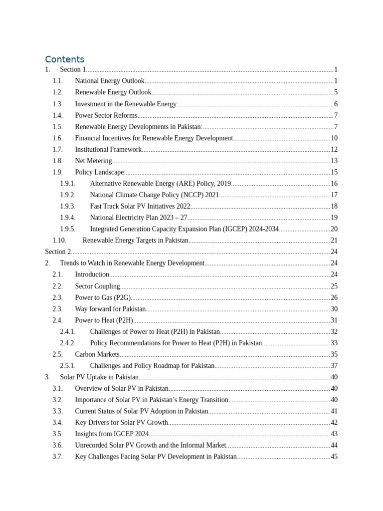 Renewable Energy Development in Pakistan | PDF | Renewable Energy ...