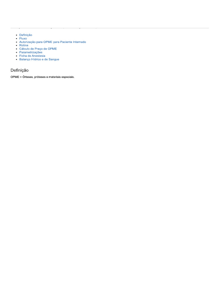 OPME | PDF
