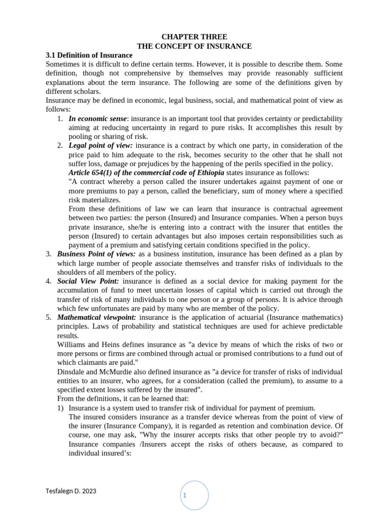 RMI-CHAPTER 3 dt-2024-07-12 17-19-02 | PDF | Insurance | Risk