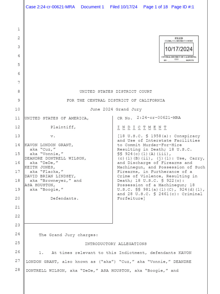 OTF Indictment | PDF | Asset Forfeiture | Title 18 Of The United 