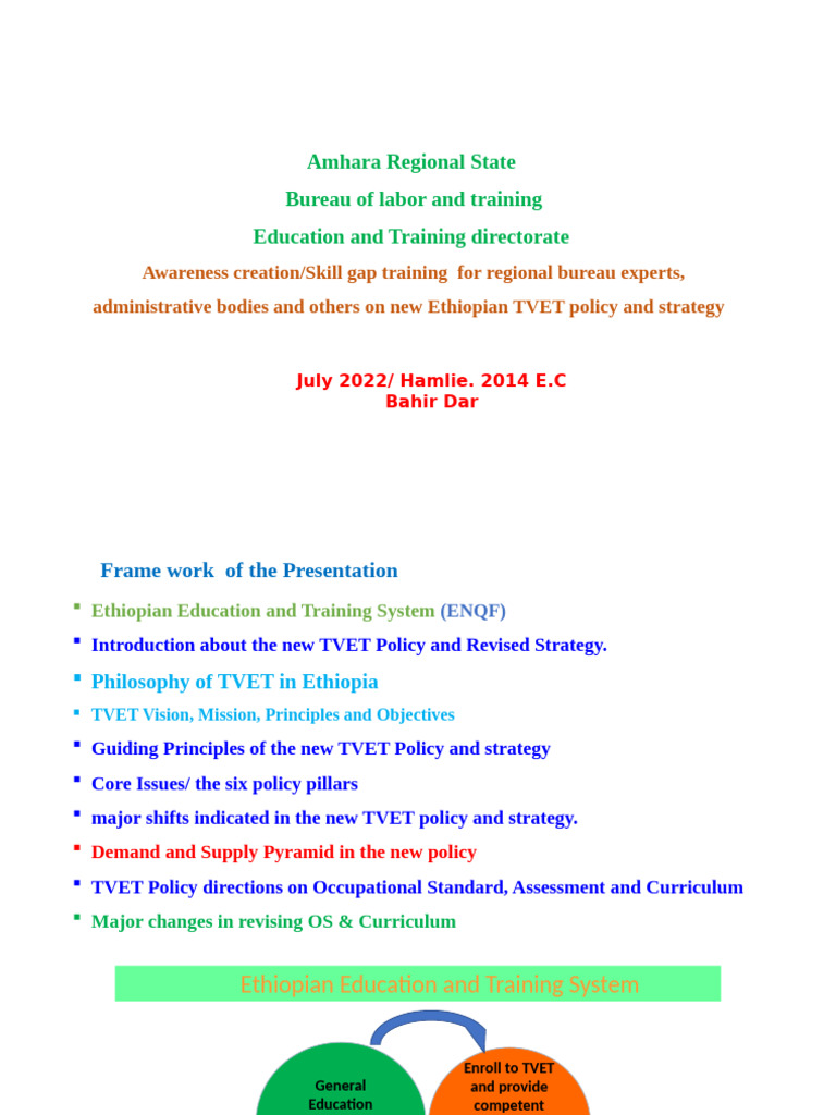 1 - New TVET Policy Strategy July 2014 Tlie | PDF | Curriculum | Governance