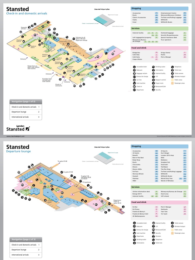 Stansted Terminal Map Airport Lounge Airport