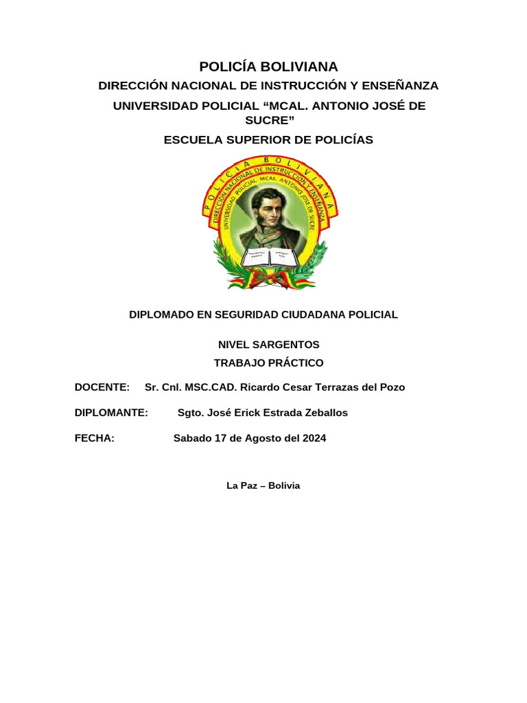 Diplomado en Seguridad Ciudadana Policial | PDF | Policía | Comunidad