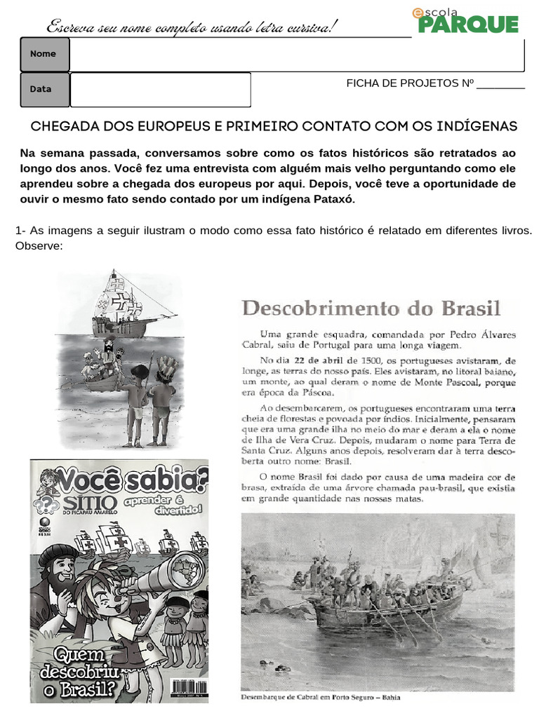 Chegada dos Europeus: Perspectivas Indígenas | PDF