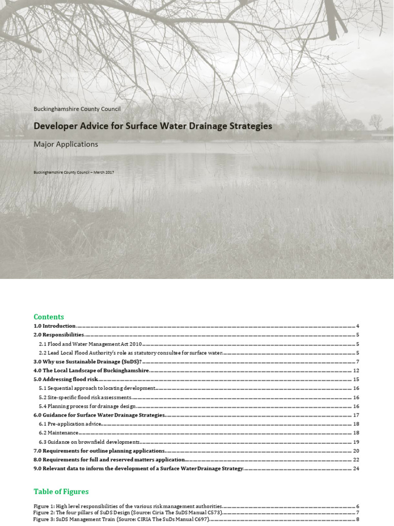 Buckinghamshire Surface Water Drainage Guide | PDF | Surface Runoff | River