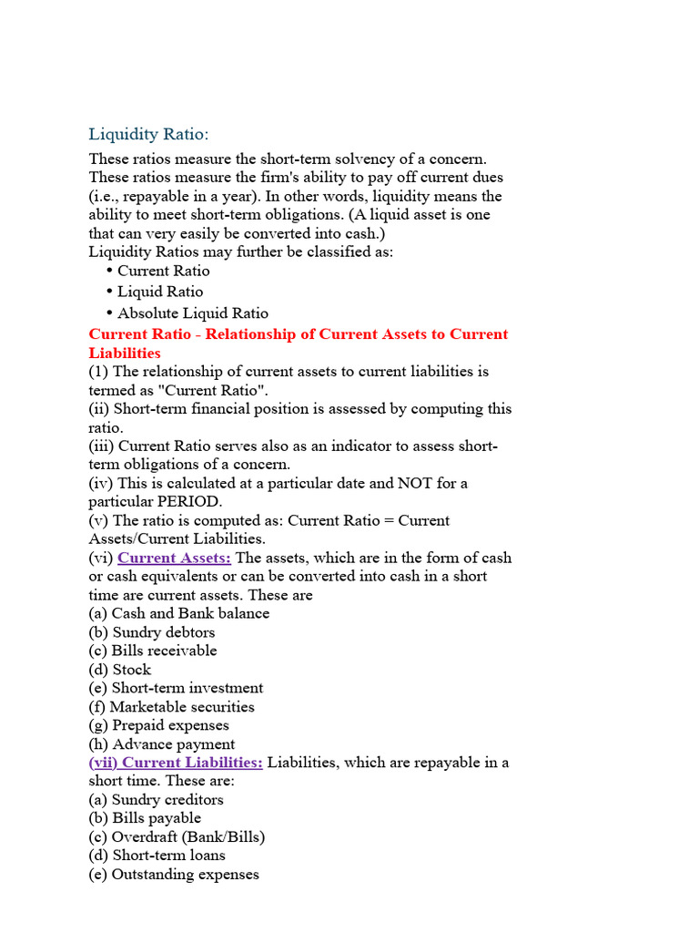 Understanding Liquidity and Solvency Ratios | PDF | Equity (Finance) | Debt