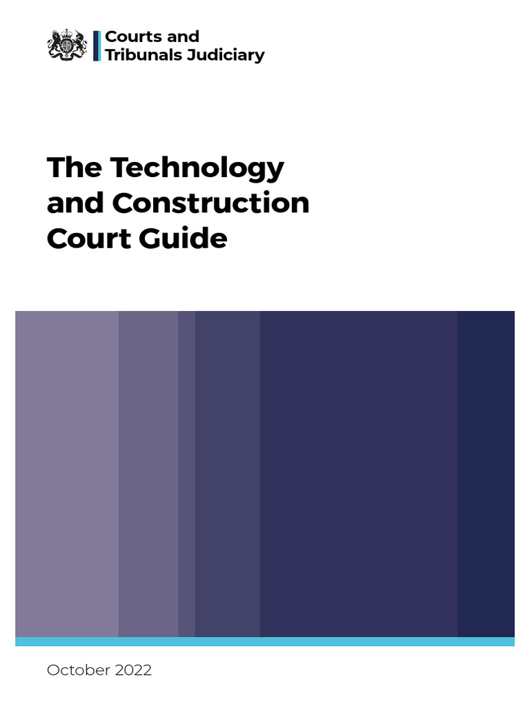 Technology and Construction Court Guide | PDF | Alternative Dispute ...
