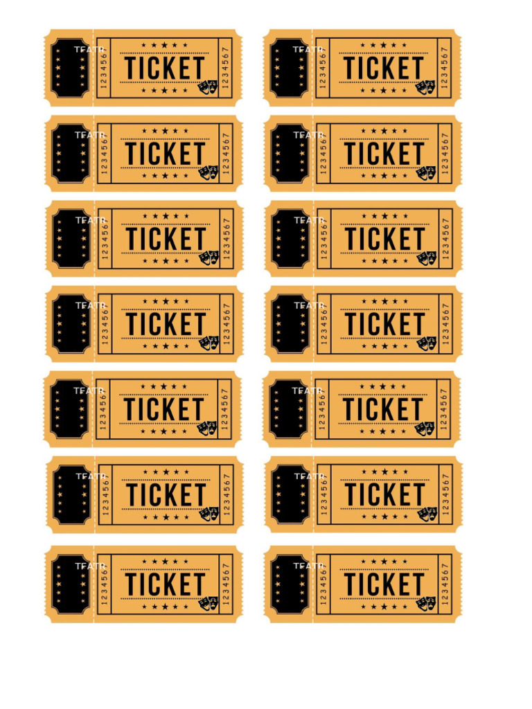 Ticket Teatro | PDF