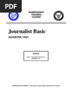 Download US Navy Course NAVEDTRA 14321 - Journalist Basic by Georges SN7841918 doc pdf