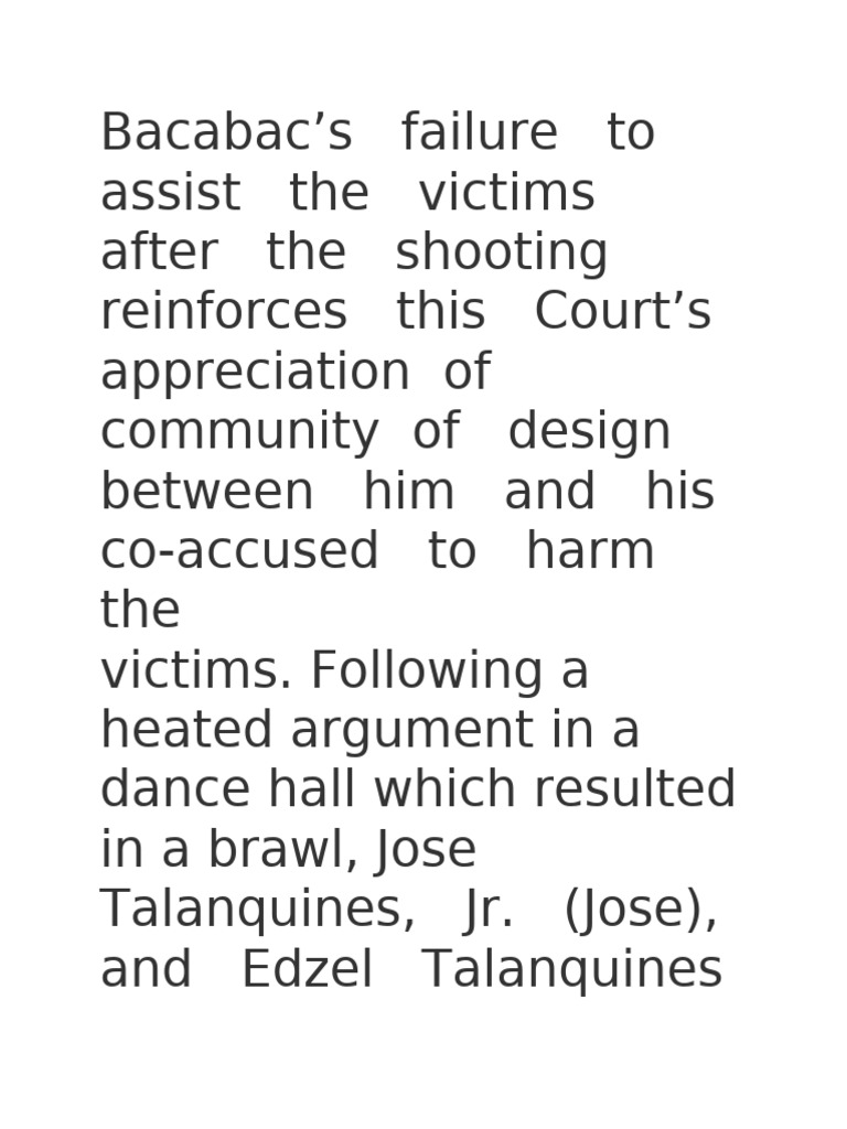 Bacabac vs people pdf murder crimes