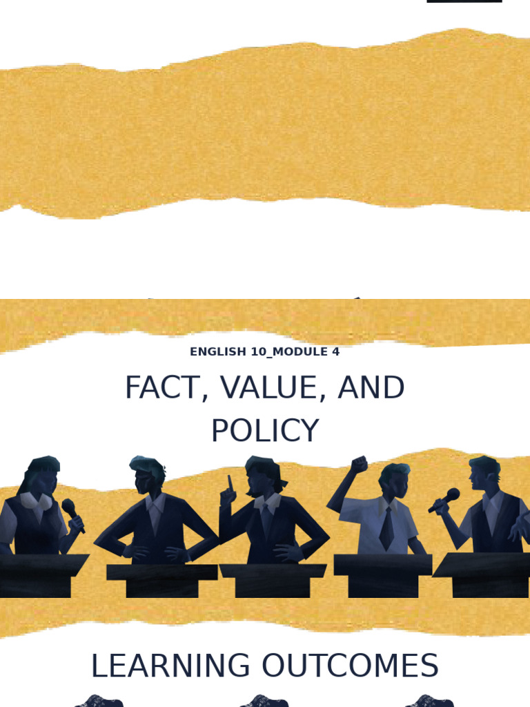 ENGLISH 10 - Q2 MODULE 4 - Formulating Claims of Fact, Policy and Value ...