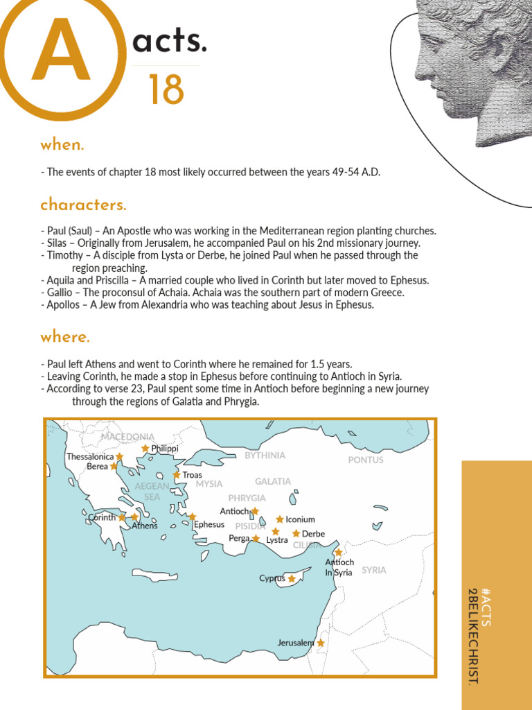 Summary of Acts Chapter 18 | PDF | Paul The Apostle | Early Christianity