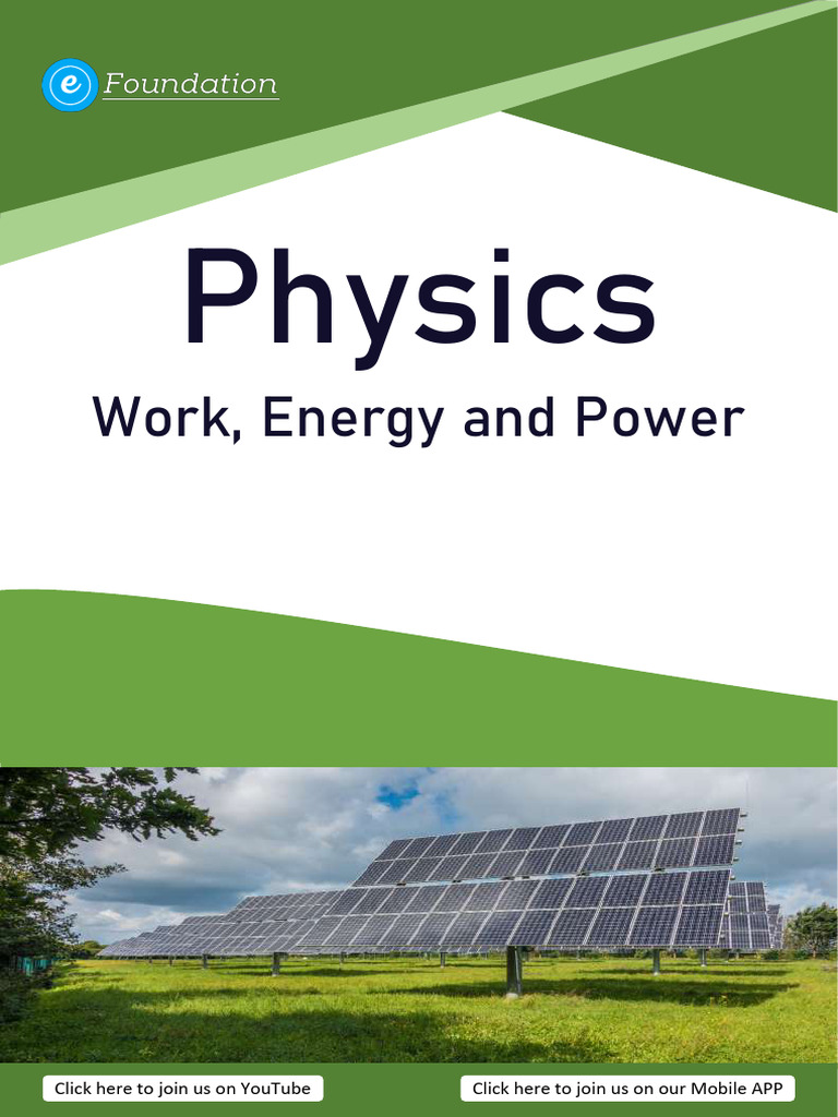 C9 TMH Work, Energy and Power | PDF | Force | Kinetic Energy