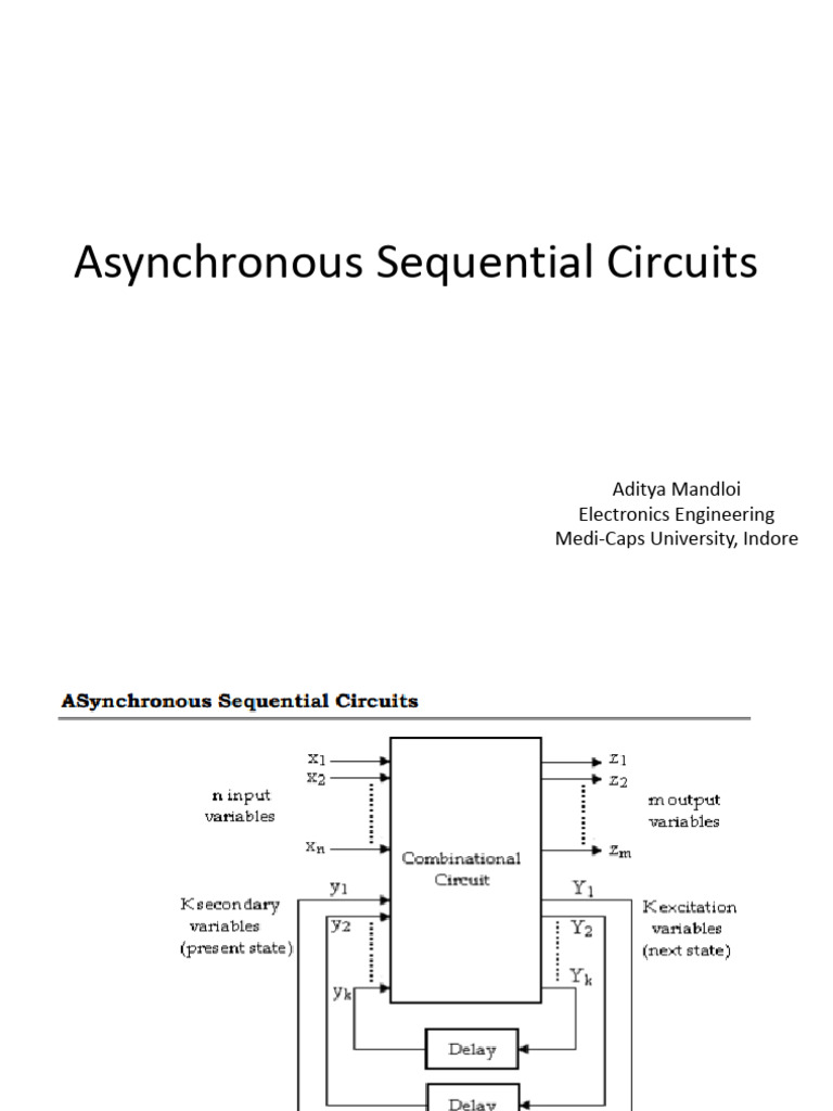 Asynchronous Sequential Circuits Vlsi Ut 3 | PDF | Technology & Engineering