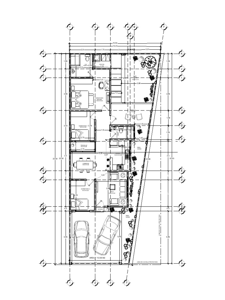 PLANTA ARQ CASA 14A | PDF
