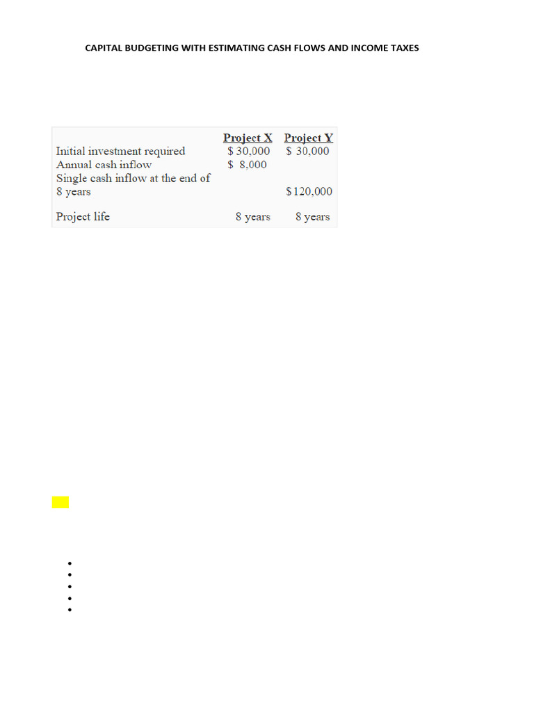Capital Budgeting Investment Analysis | PDF | Depreciation | Net ...