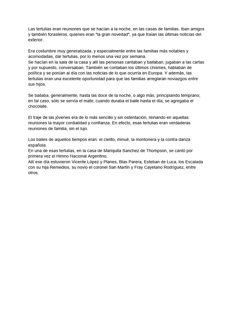 La Tertulia | PDF